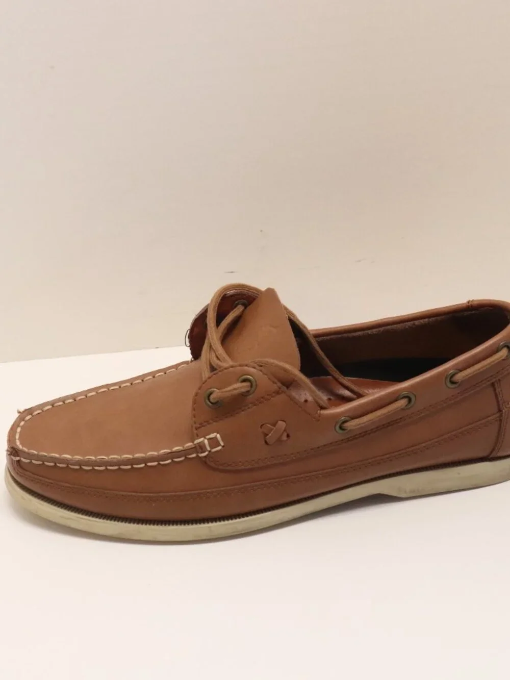 Polo Shoes Barx Leather Upper PU Lining 0862 D14 Size 10D Tan